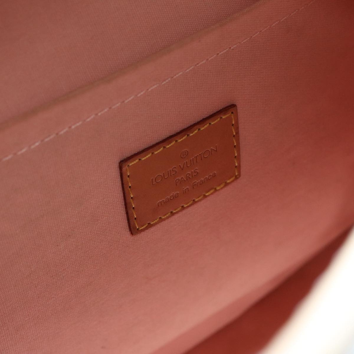 LOUIS VUITTON Vernis Biscayne Bay GM Bag Marshmallow Pink M91284 LV 89195
