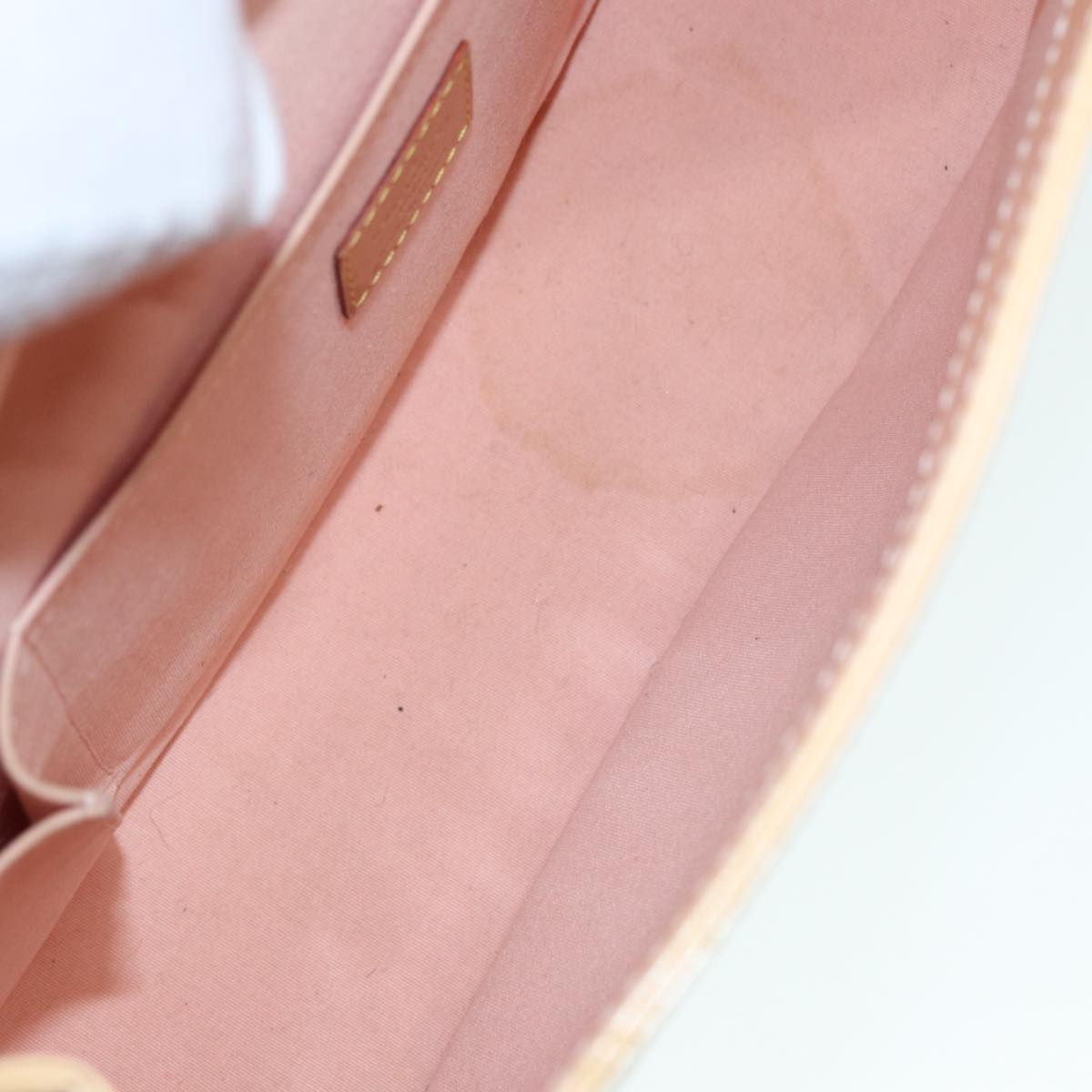 LOUIS VUITTON Vernis Biscayne Bay GM Bag Marshmallow Pink M91284 LV 89195