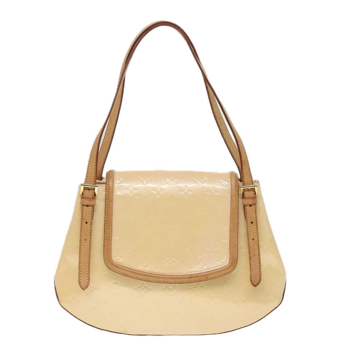 LOUIS VUITTON Vernis Biscayne Bay GM Bag Marshmallow Pink M91284 LV 89195