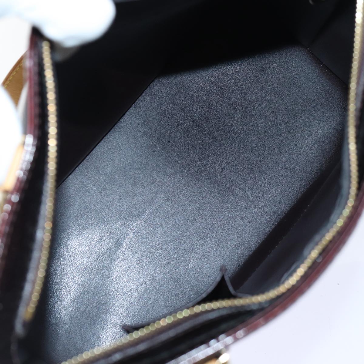 LOUIS VUITTON Monogram Vernis Houston Hand Bag Amarante M91999 LV 89196