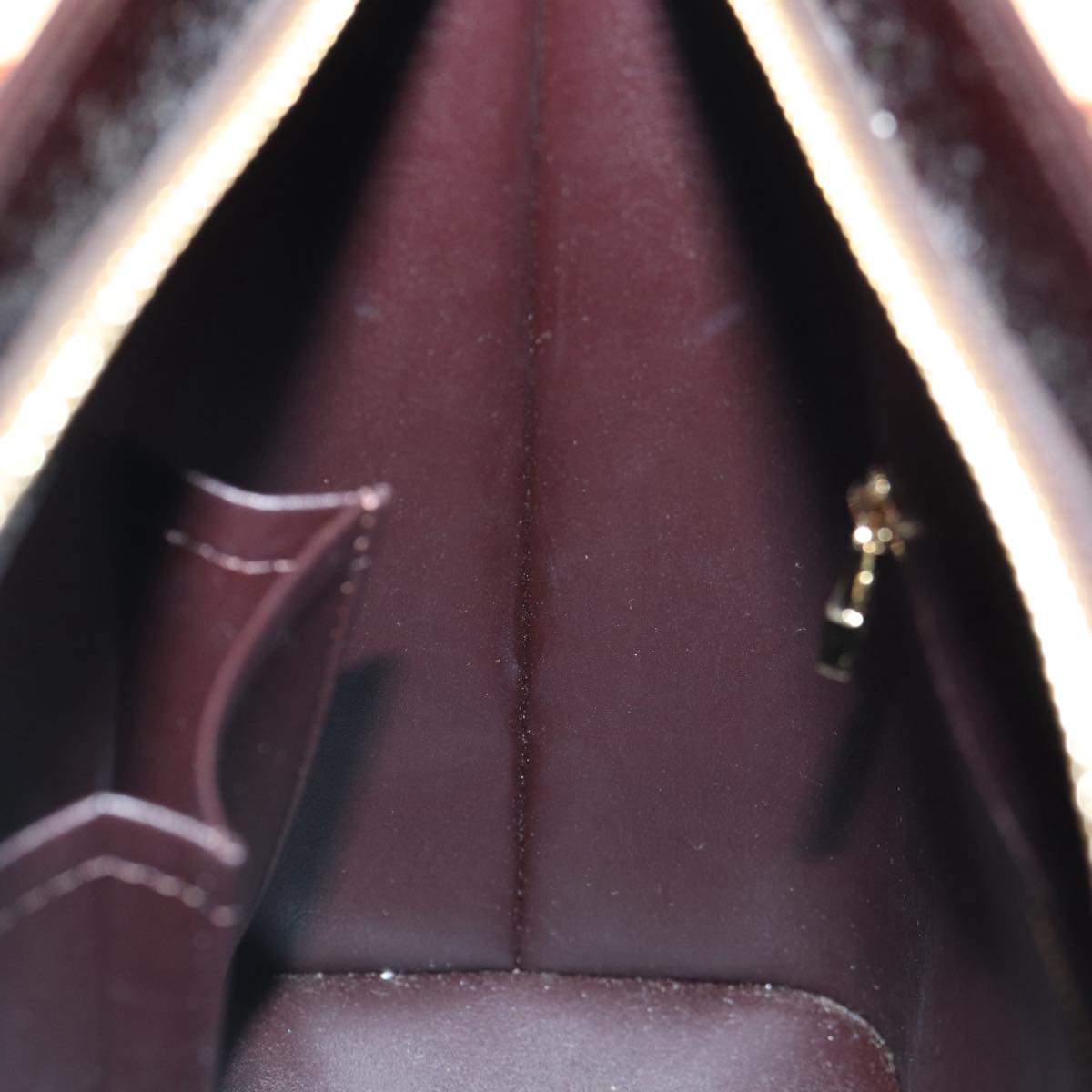 LOUIS VUITTON Monogram Vernis Houston Hand Bag Amarante M91999 LV 89196