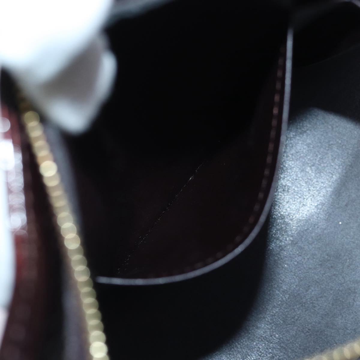 LOUIS VUITTON Monogram Vernis Houston Hand Bag Amarante M91999 LV 89196