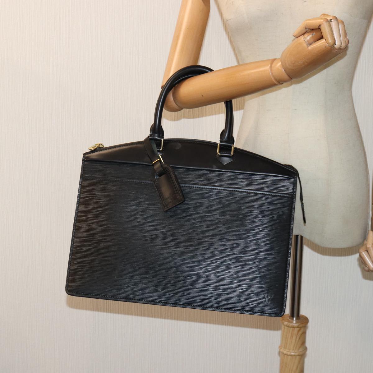 LOUIS VUITTON Epi Riviera Hand Bag Noir Black M48182 LV 89205