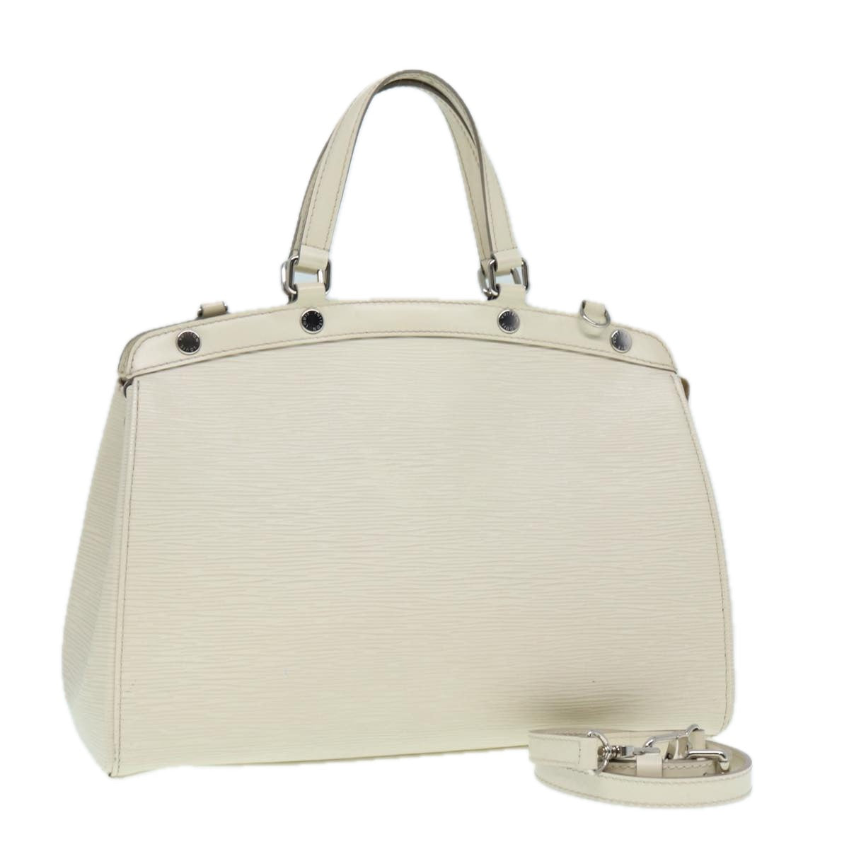 LOUIS VUITTON Epi Blair MM Hand Bag 2way White Yvoire M40330 LV 89206