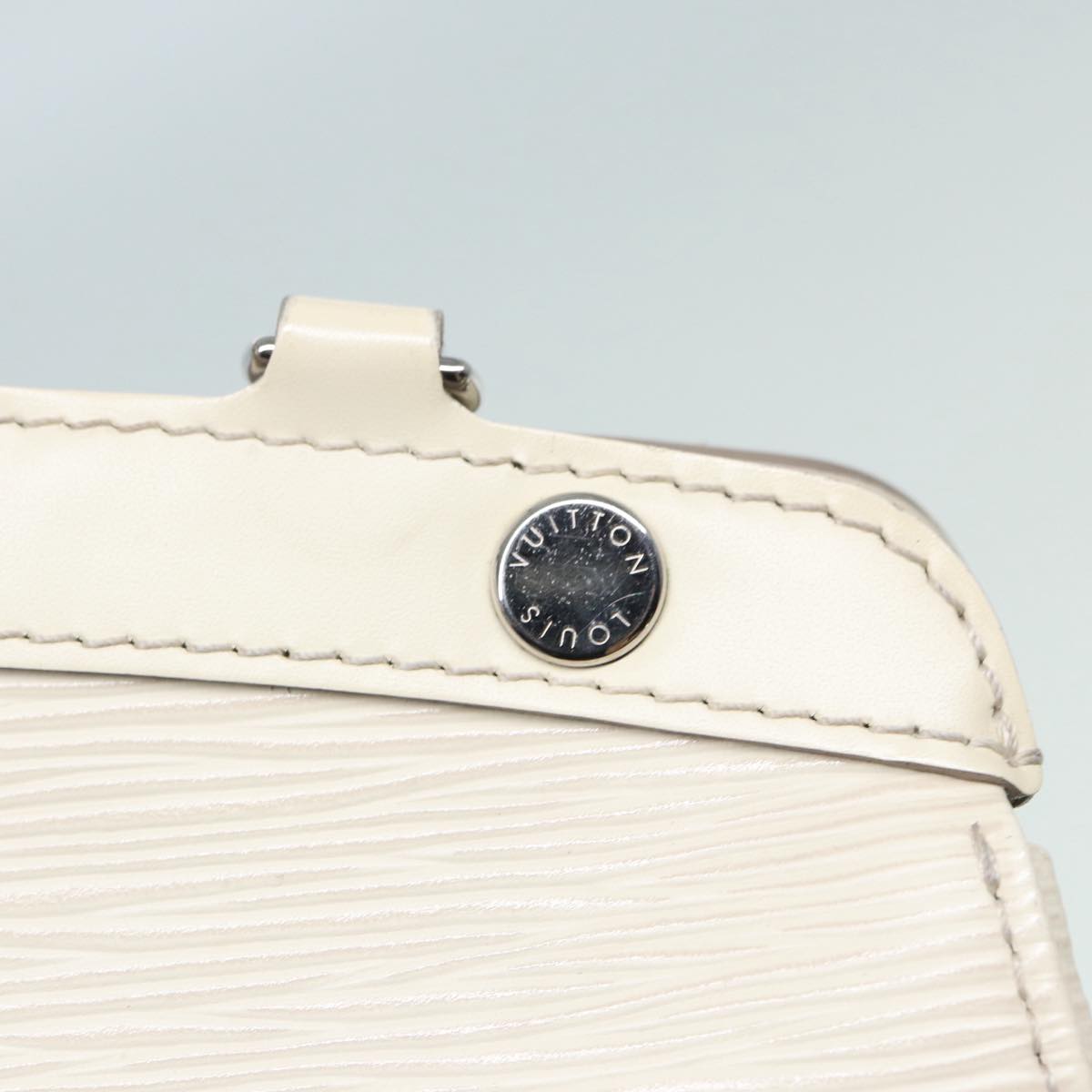 LOUIS VUITTON Epi Blair MM Hand Bag 2way White Yvoire M40330 LV 89206