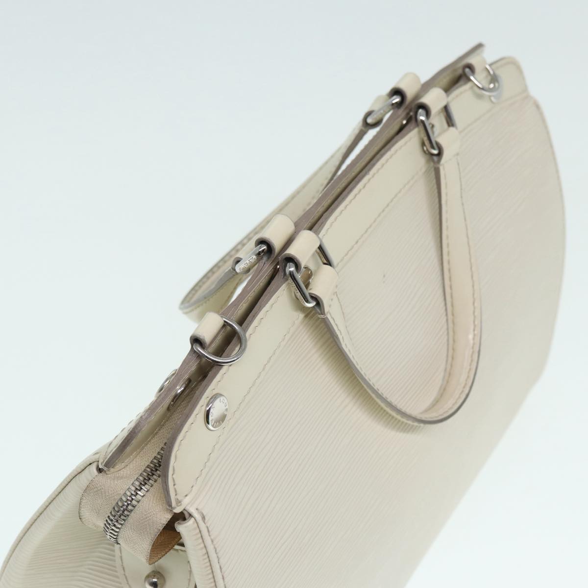 LOUIS VUITTON Epi Blair MM Hand Bag 2way White Yvoire M40330 LV 89206