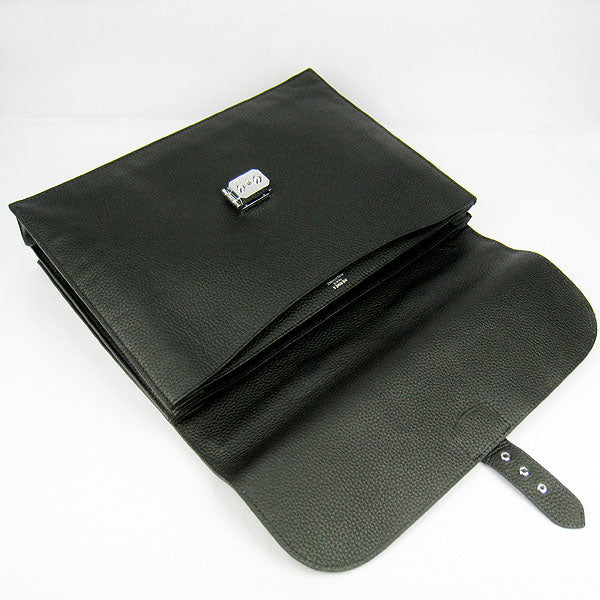 Luxury Hermes Briefcases 2813 Briefcase Black