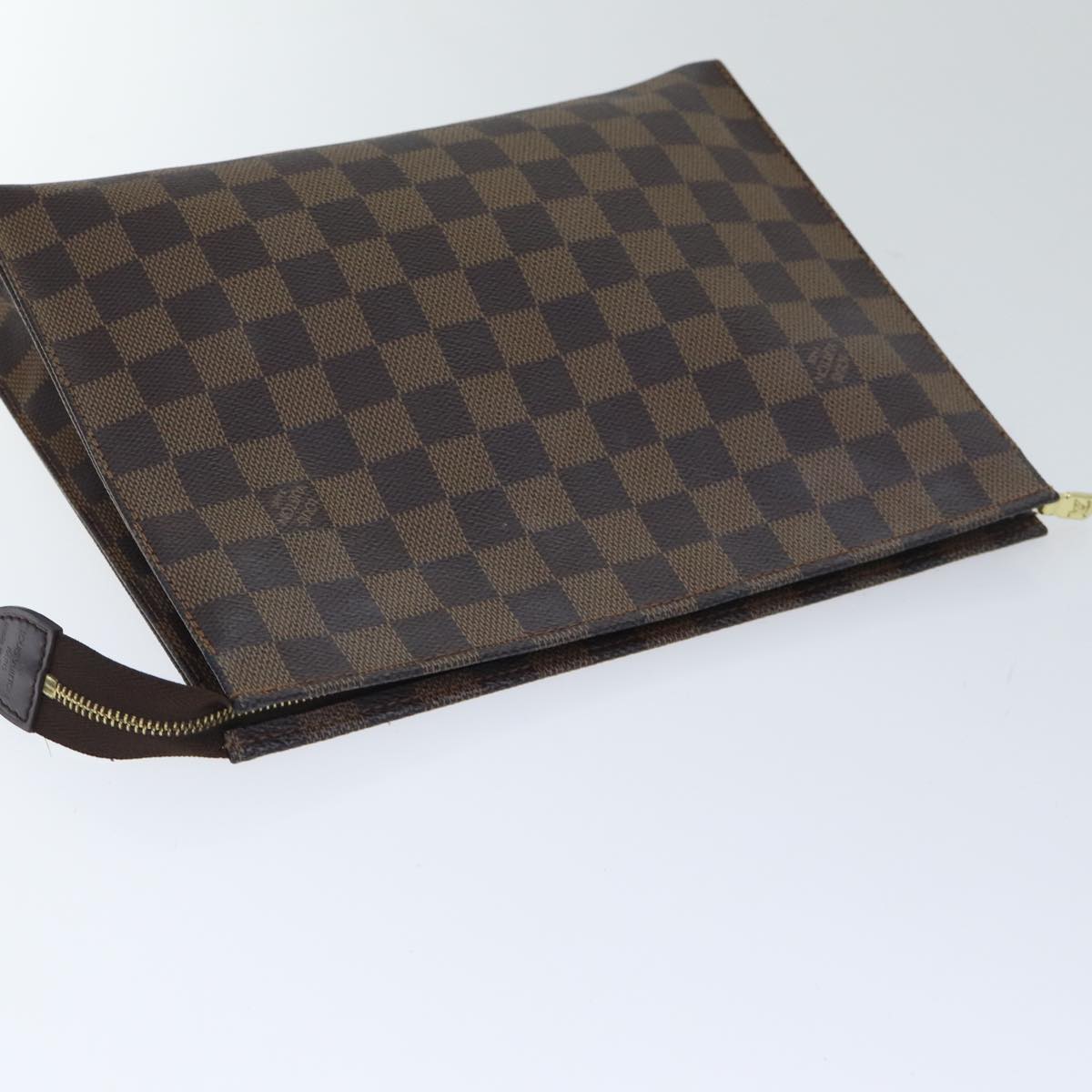 LOUIS VUITTON Damier Ebene Poche Toilette 26 Pouch N47543 LV 89211