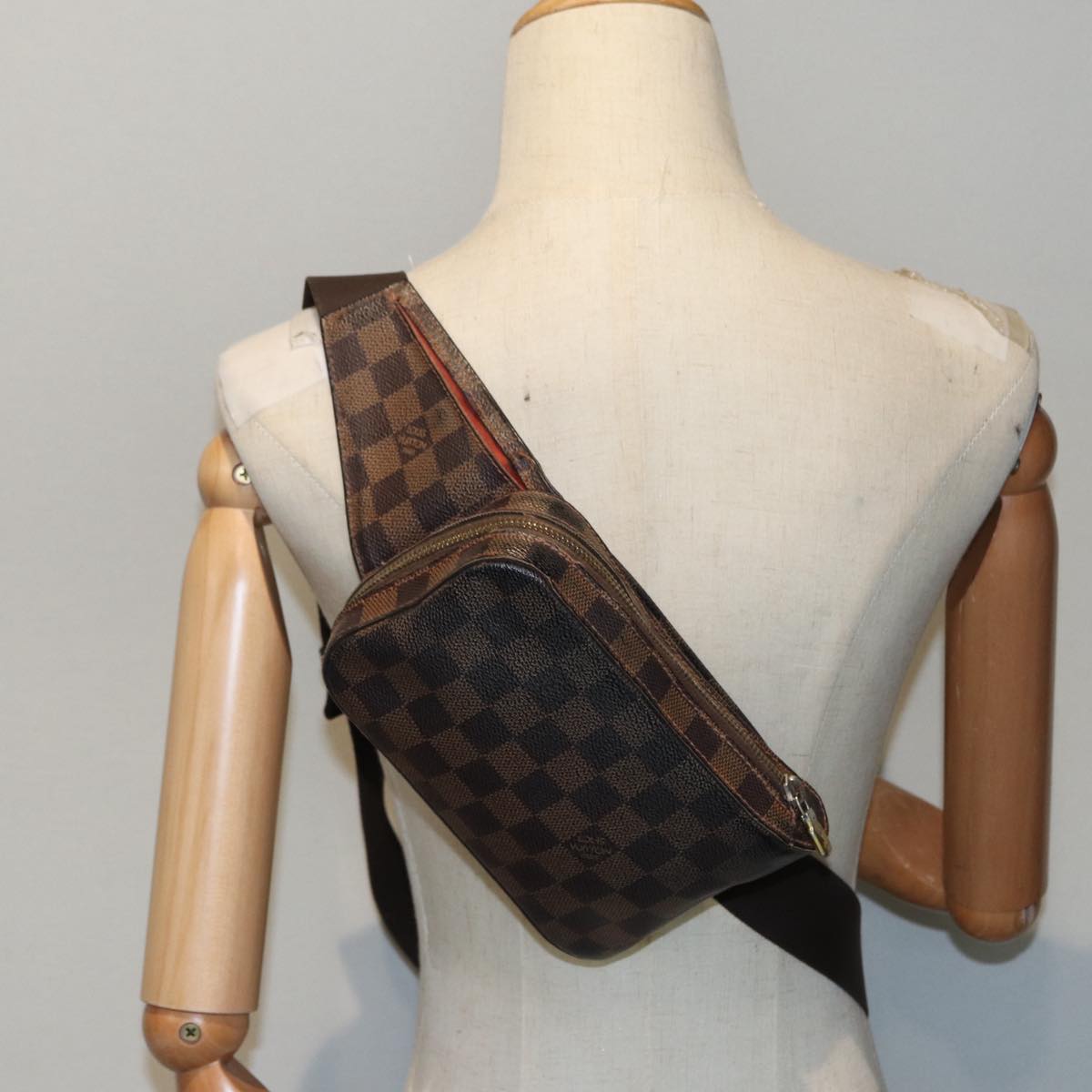 LOUIS VUITTON Damier Ebene Geronimos Shoulder Bag N51994 LV 89212