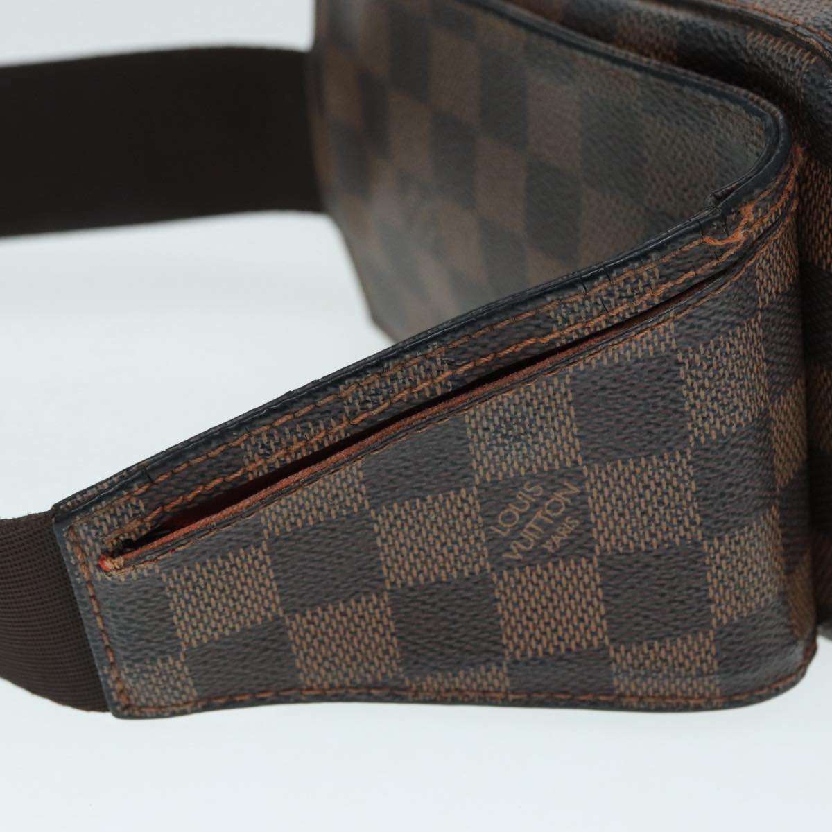 LOUIS VUITTON Damier Ebene Geronimos Shoulder Bag N51994 LV 89212