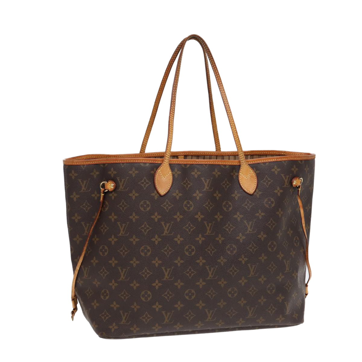 LOUIS VUITTON Monogram Neverfull GM Tote Bag M40157 LV 89214