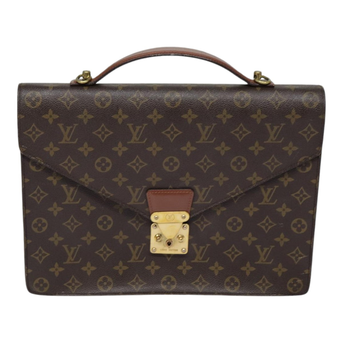 LOUIS VUITTON Monogram Porte Documents Bandouliere Bag M53338 LV 89217
