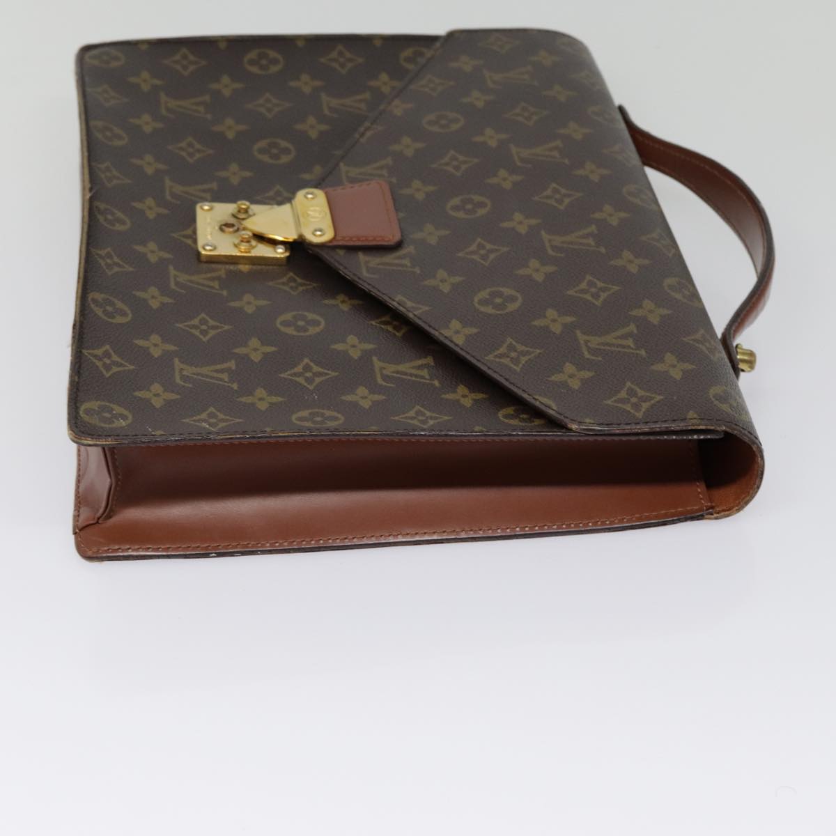 LOUIS VUITTON Monogram Porte Documents Bandouliere Bag M53338 LV 89217