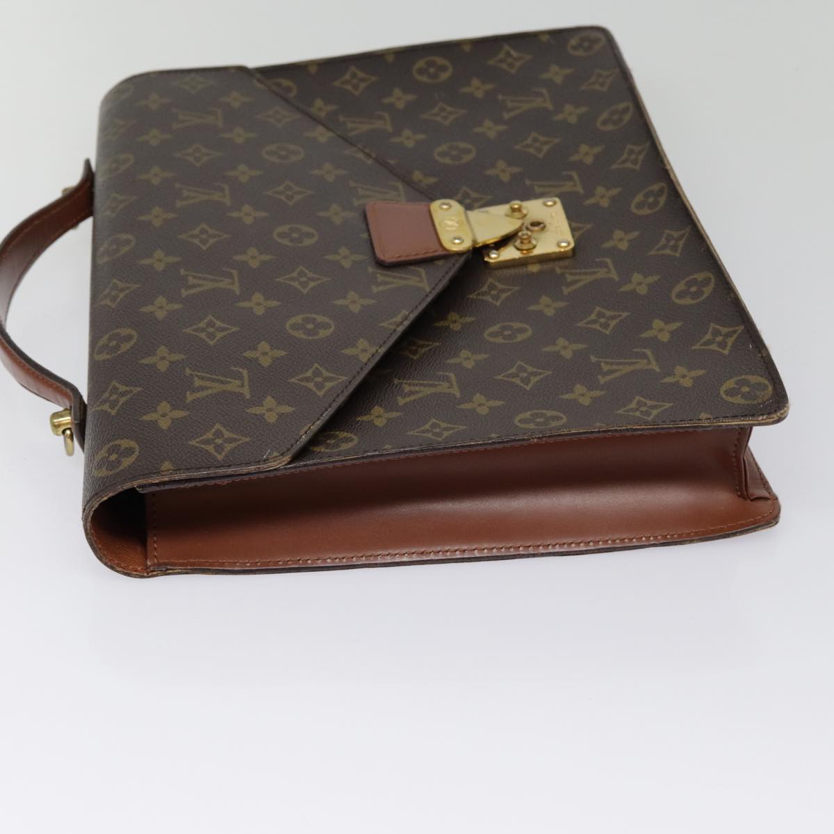 LOUIS VUITTON Monogram Porte Documents Bandouliere Bag M53338 LV 89217