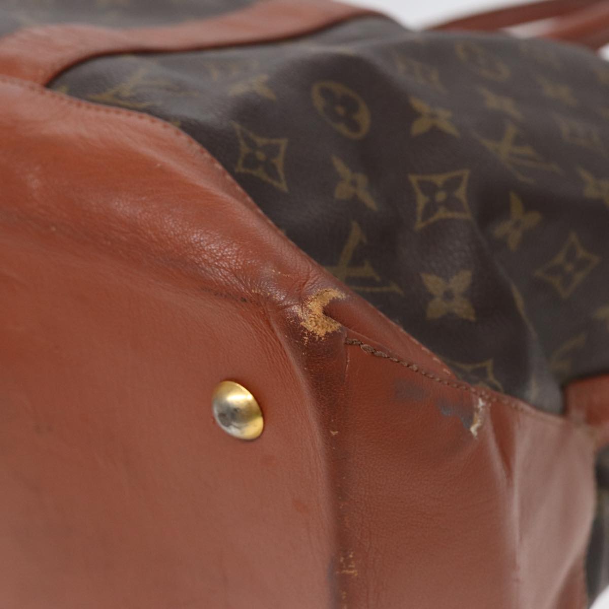 LOUIS VUITTON Monogram Sac Weekend GM Tote Bag M42420 LV 89222