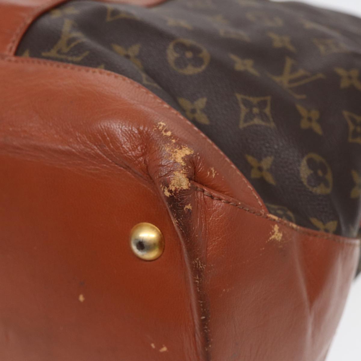 LOUIS VUITTON Monogram Sac Weekend GM Tote Bag M42420 LV 89222
