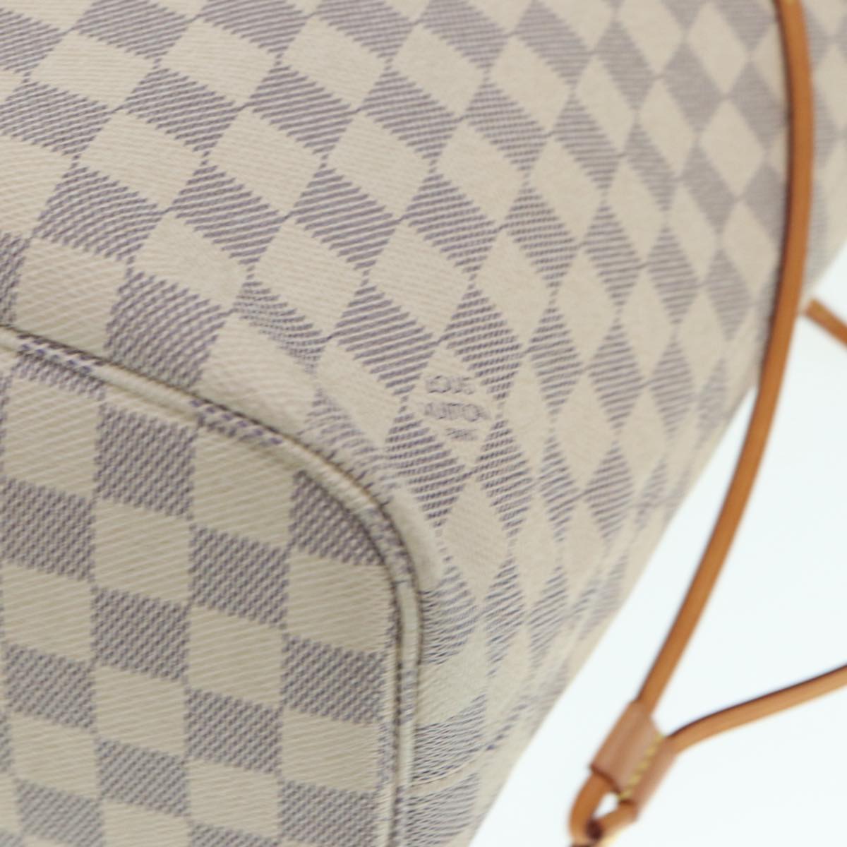 LOUIS VUITTON Damier Azur Neverfull MM Tote Bag N41605 LV 89255