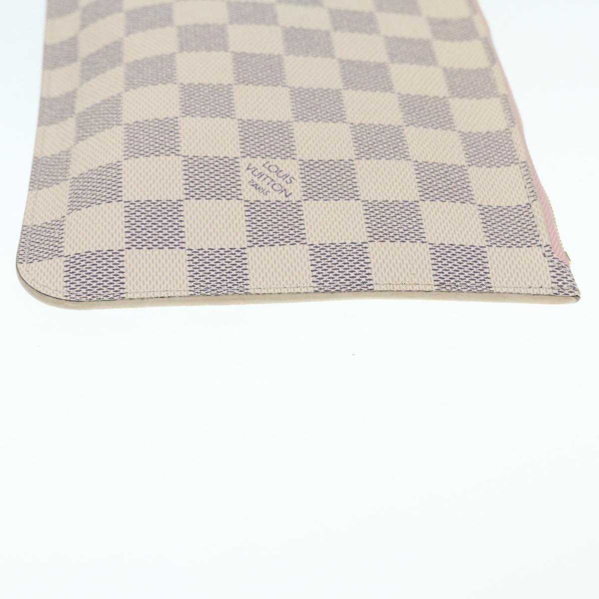 LOUIS VUITTON Damier Azur Neverfull MM Tote Bag N41605 LV 89255