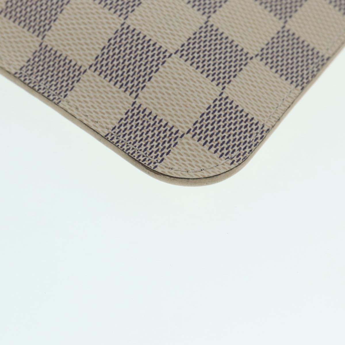 LOUIS VUITTON Damier Azur Neverfull MM Tote Bag N41605 LV 89255