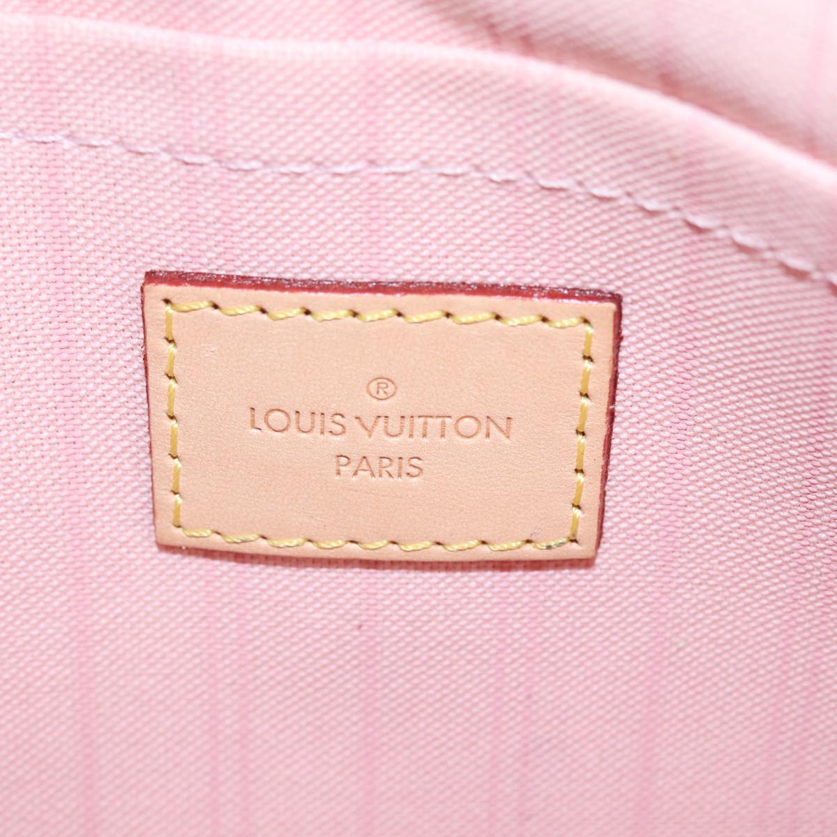 LOUIS VUITTON Damier Azur Neverfull MM Tote Bag N41605 LV 89255
