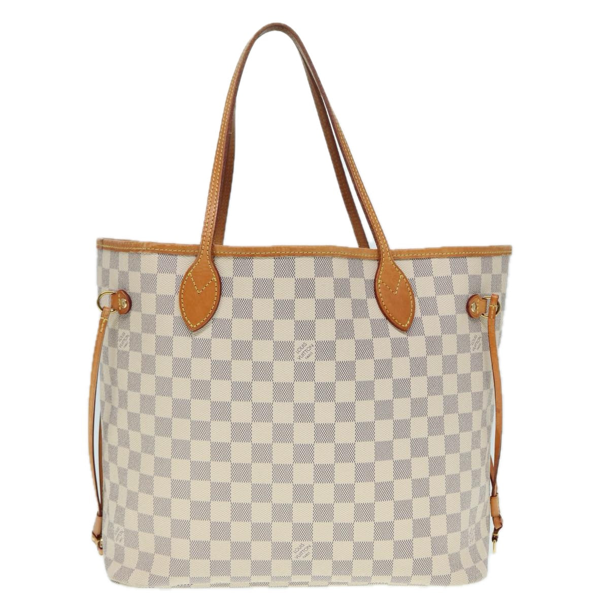 LOUIS VUITTON Damier Azur Neverfull MM Tote Bag N41605 LV 89255
