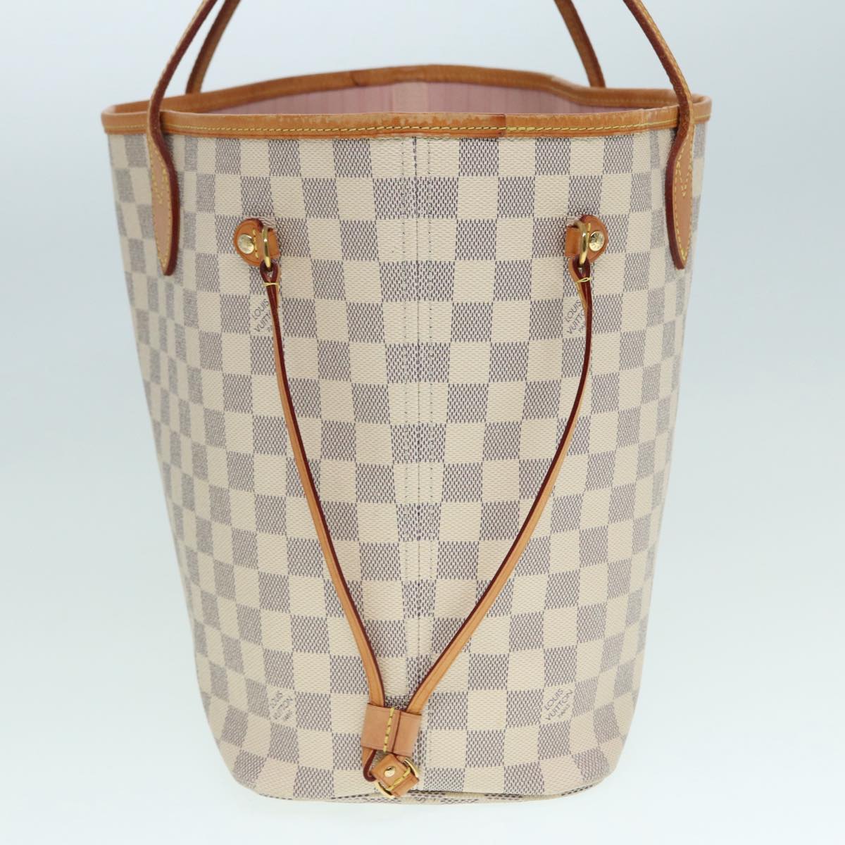 LOUIS VUITTON Damier Azur Neverfull MM Tote Bag N41605 LV 89255