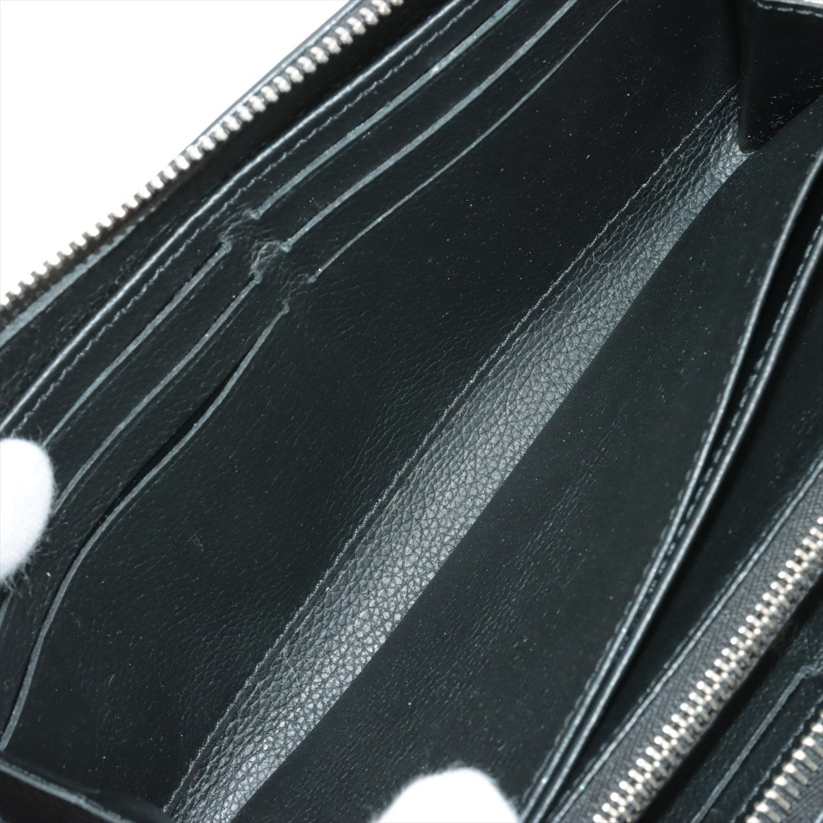 Louis Vuitton LV Logo Zippy Locky M62622 Noneir Round Zip Wallet