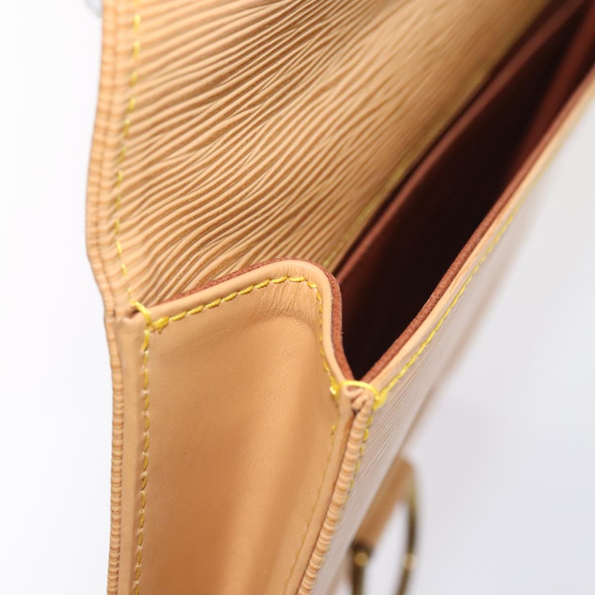 LOUIS VUITTON Epi Jena Clutch Bag Zipangu Gold M52726 LV 89288