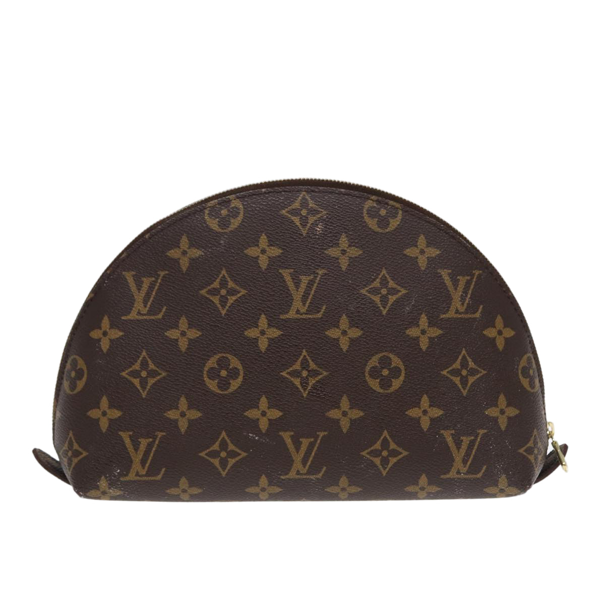 LOUIS VUITTON Monogram Trousse Demi Ronde Cosmetic Pouch M47520 LV 89289
