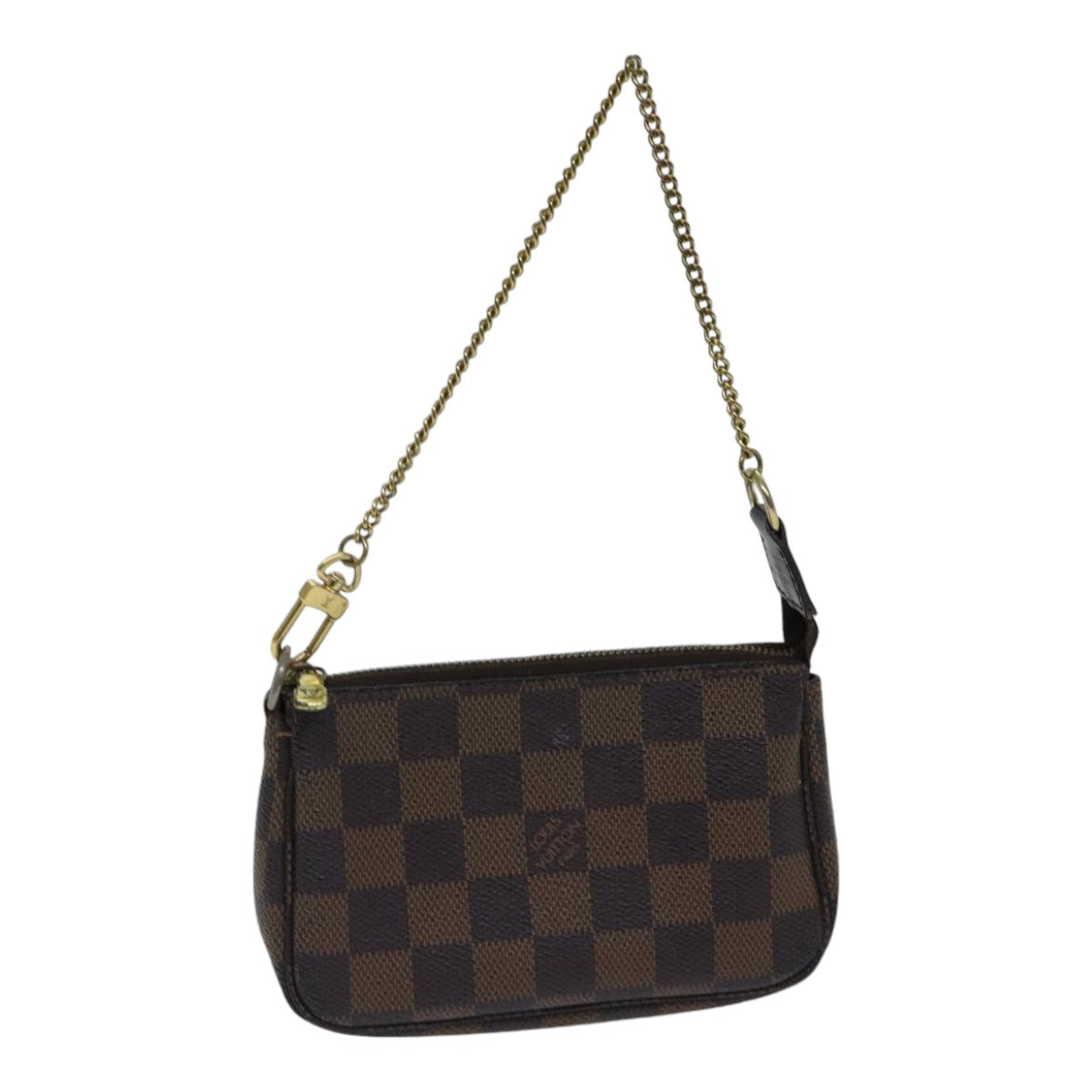 LOUIS VUITTON Damier Ebene Mini Pochette Accessoires Pouch N58009 LV 89290