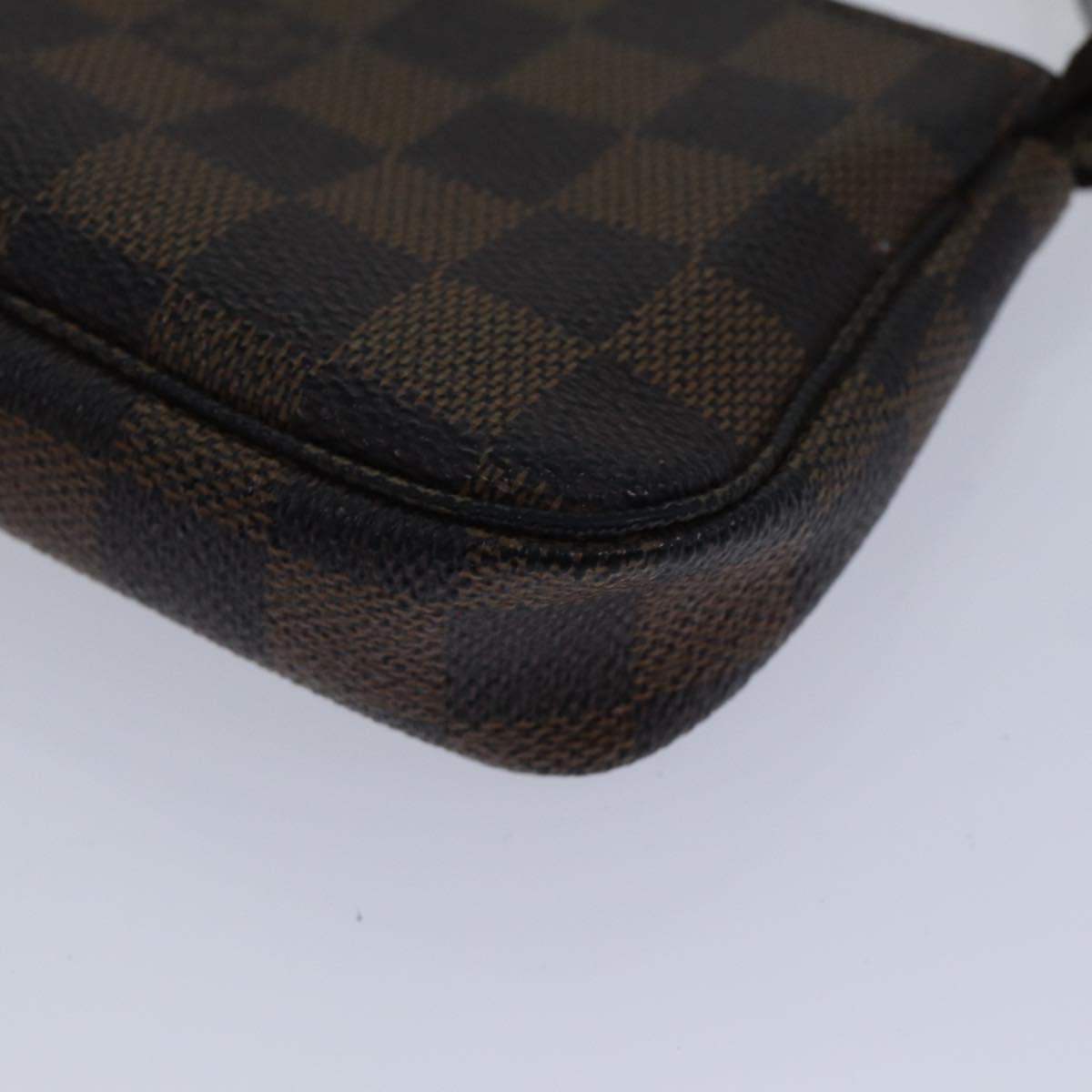 LOUIS VUITTON Damier Ebene Mini Pochette Accessoires Pouch N58009 LV 89290