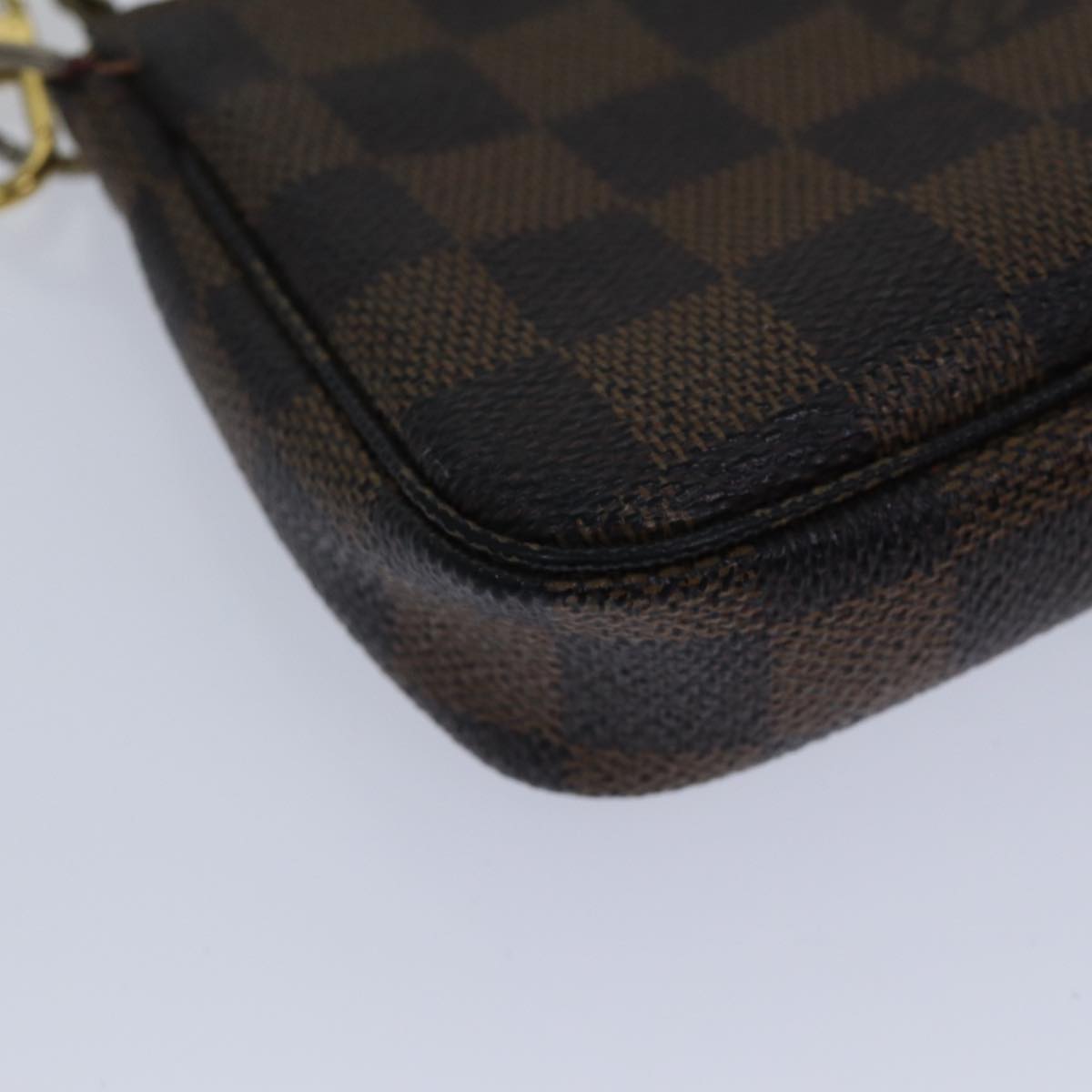 LOUIS VUITTON Damier Ebene Mini Pochette Accessoires Pouch N58009 LV 89290