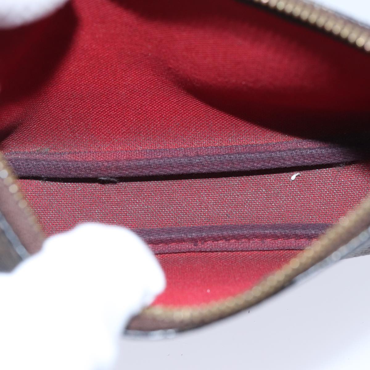 LOUIS VUITTON Damier Ebene Mini Pochette Accessoires Pouch N58009 LV 89290