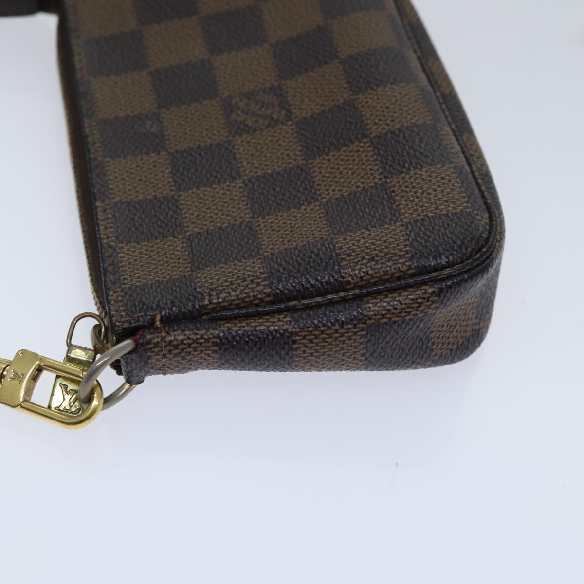 LOUIS VUITTON Damier Ebene Mini Pochette Accessoires Pouch N58009 LV 89290