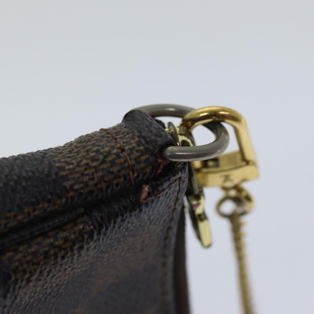 LOUIS VUITTON Damier Ebene Mini Pochette Accessoires Pouch N58009 LV 89290