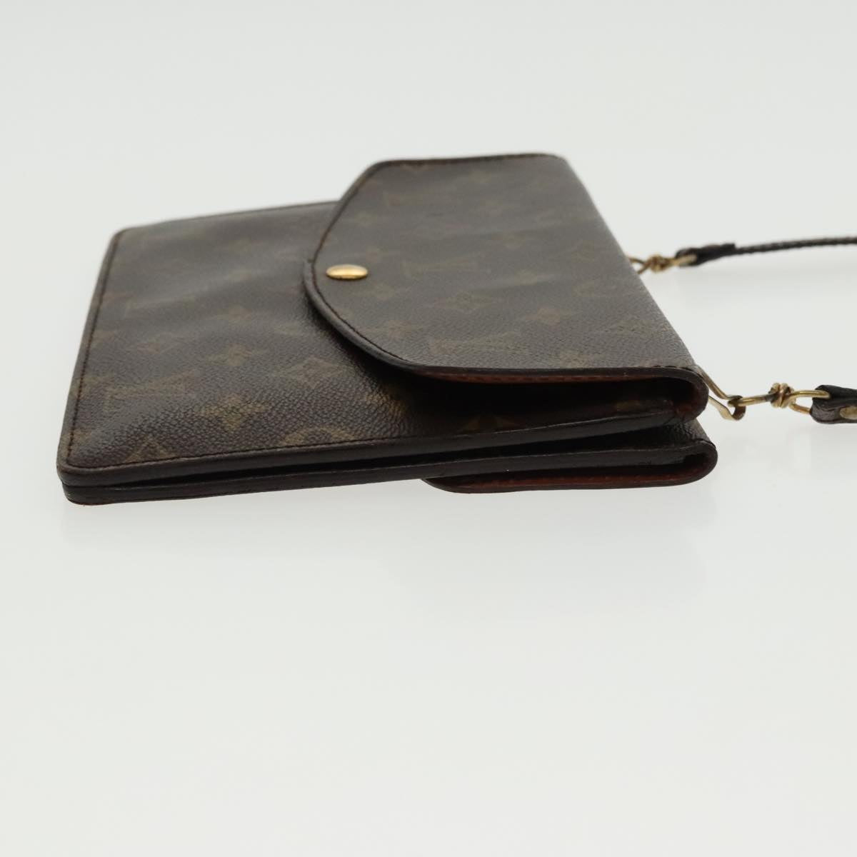 LOUIS VUITTON Monogram Double Rabat Shoulder Bag M51815 LV 89296