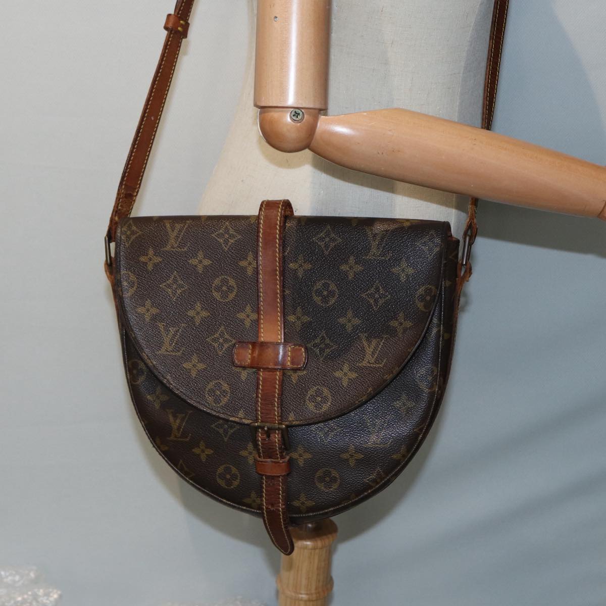 LOUIS VUITTON Monogram Chantilly GM Shoulder Bag M51232 LV 89299