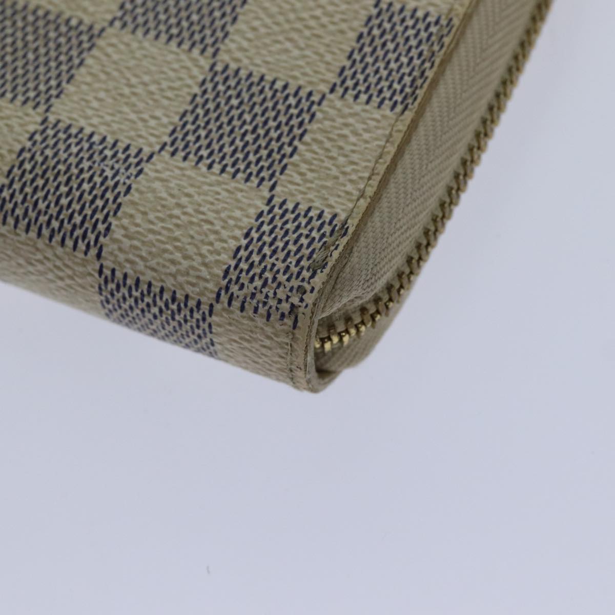 LOUIS VUITTON Damier Azur Zippy Wallet Long Wallet N60019 LV 89303