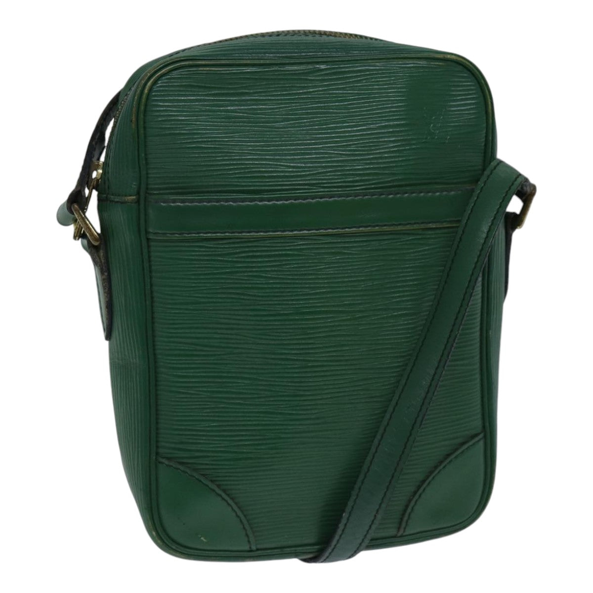 LOUIS VUITTON Epi Danube Shoulder Bag Green M45634 LV 89323