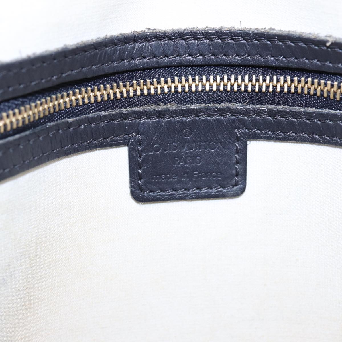 LOUIS VUITTON Monogram Mini Alma Haut Hand Bag Blue M92202 LV 89330
