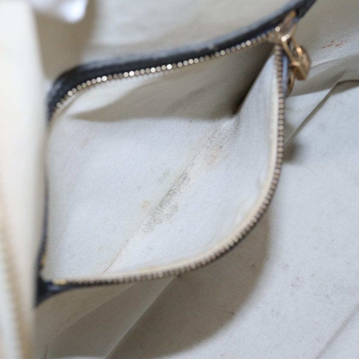 LOUIS VUITTON Monogram Mini Alma Haut Hand Bag Blue M92202 LV 89330