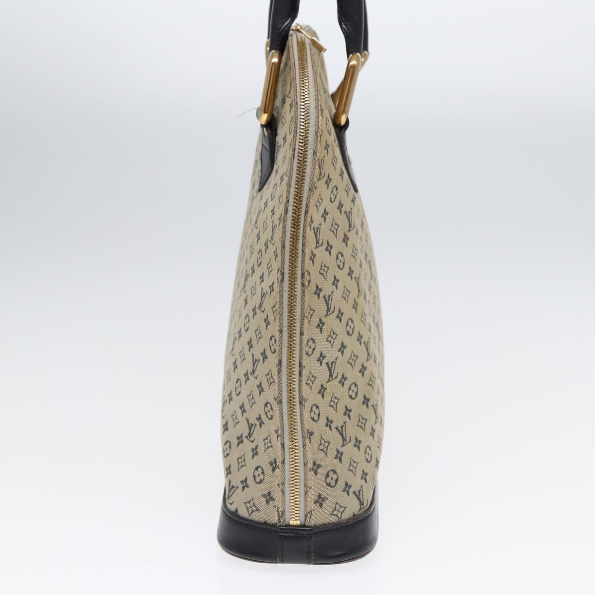 LOUIS VUITTON Monogram Mini Alma Haut Hand Bag Blue M92202 LV 89330