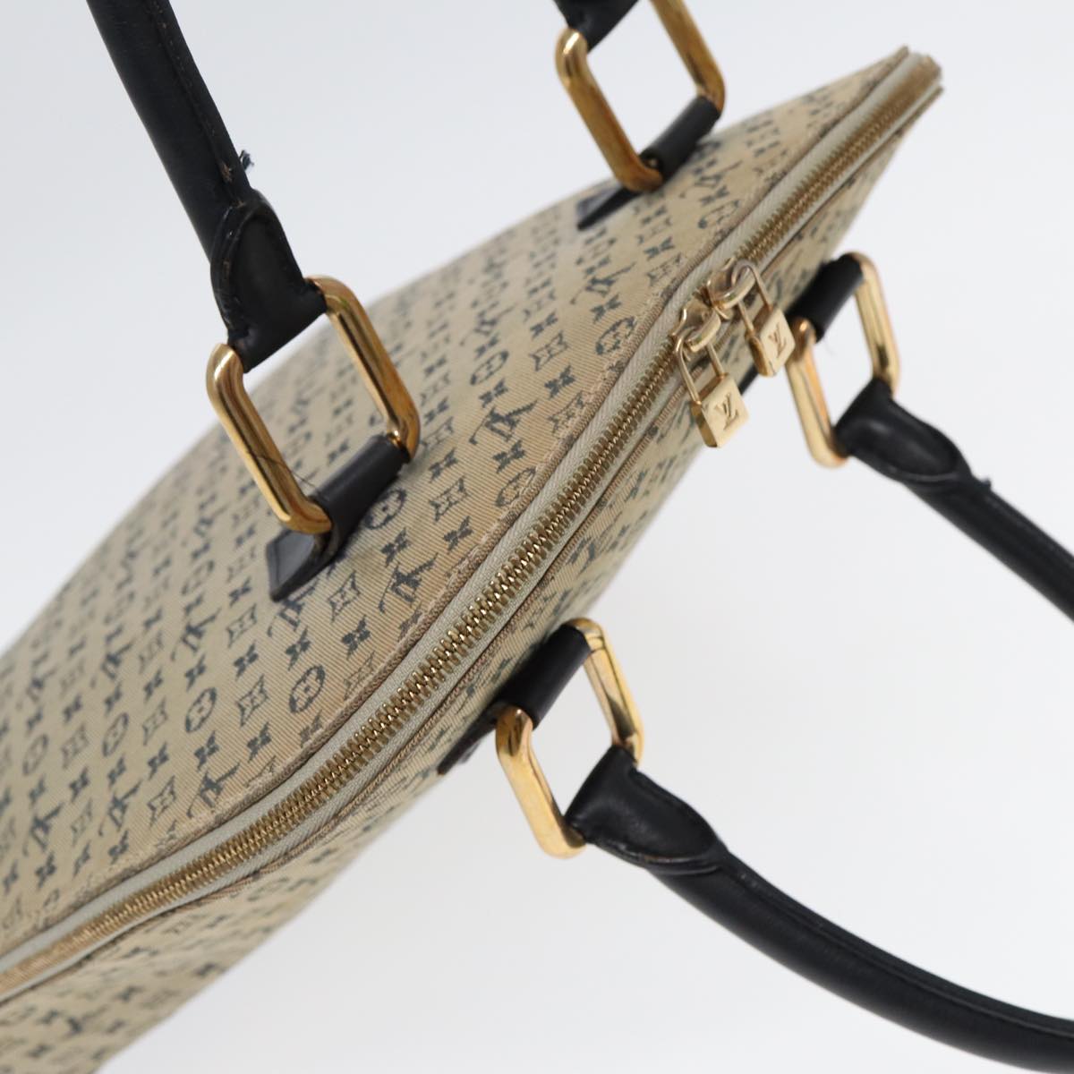 LOUIS VUITTON Monogram Mini Alma Haut Hand Bag Blue M92202 LV 89330
