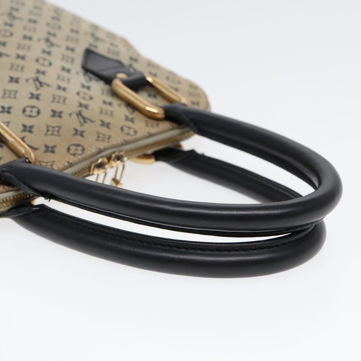 LOUIS VUITTON Monogram Mini Alma Haut Hand Bag Blue M92202 LV 89330