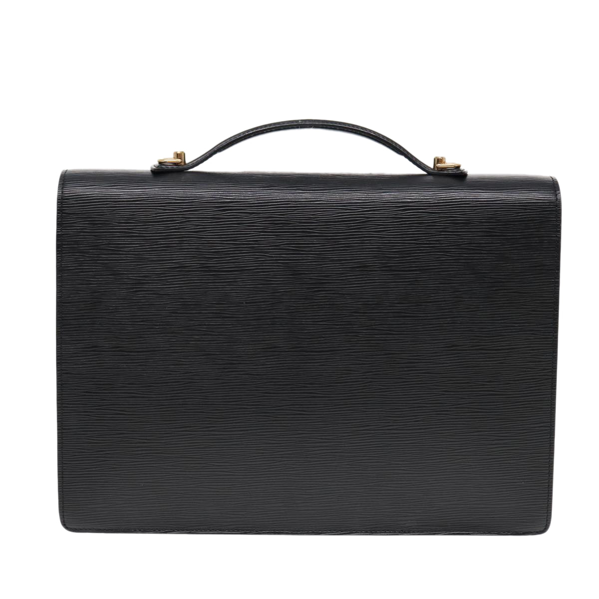 LOUIS VUITTON Epi Porte Documents Bandouliere Briefcase Black M54462 89335