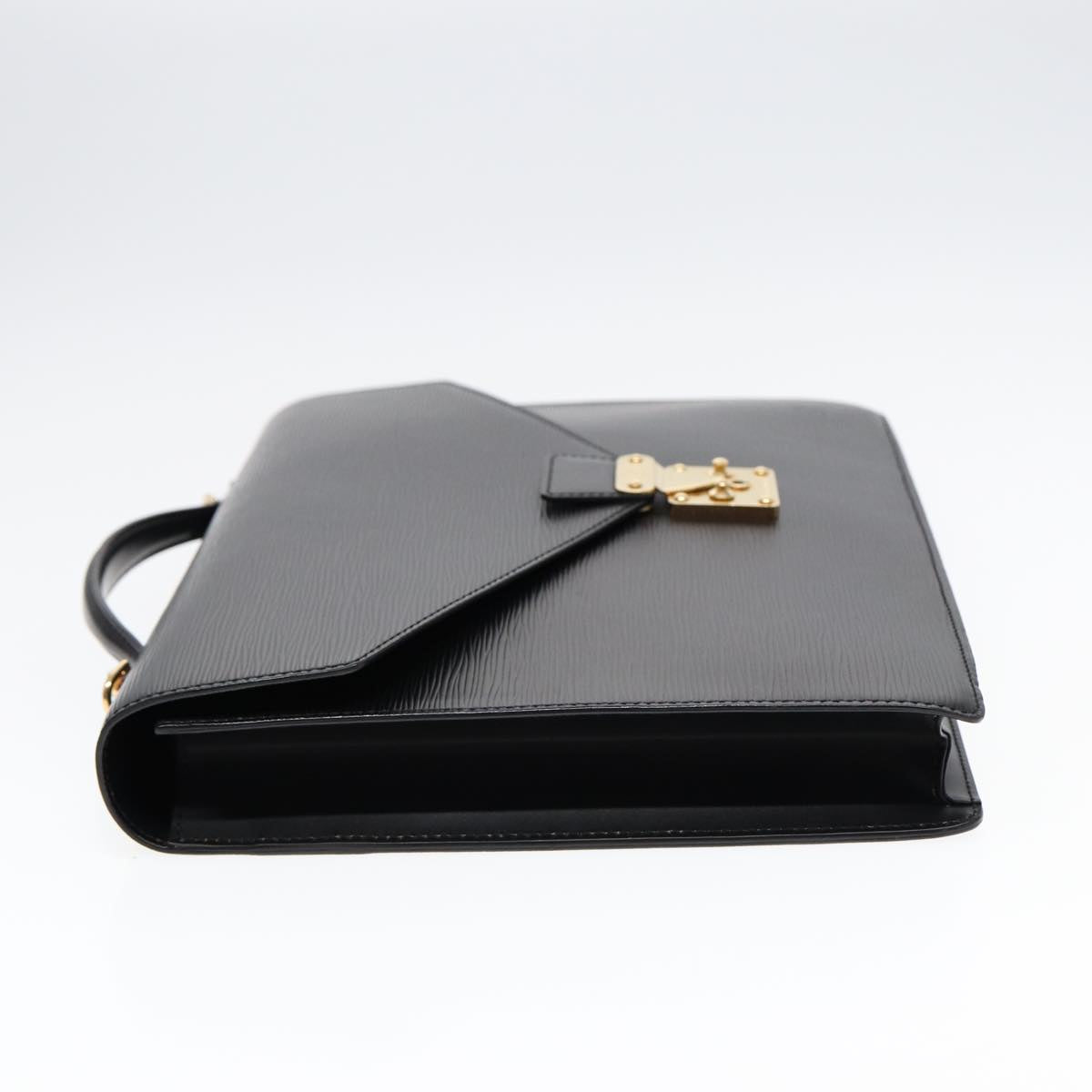 LOUIS VUITTON Epi Porte Documents Bandouliere Briefcase Black M54462 89335