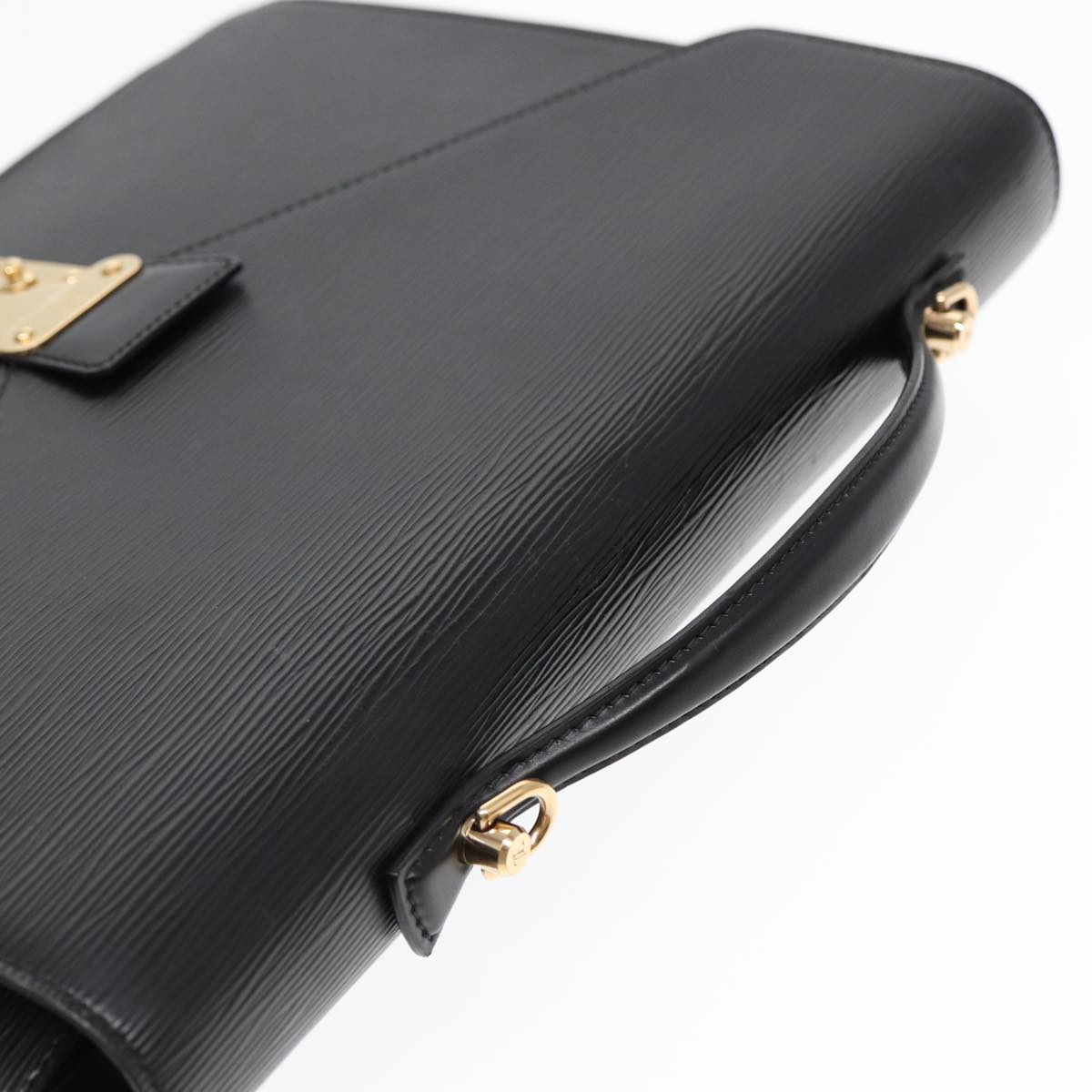 LOUIS VUITTON Epi Porte Documents Bandouliere Briefcase Black M54462 89335