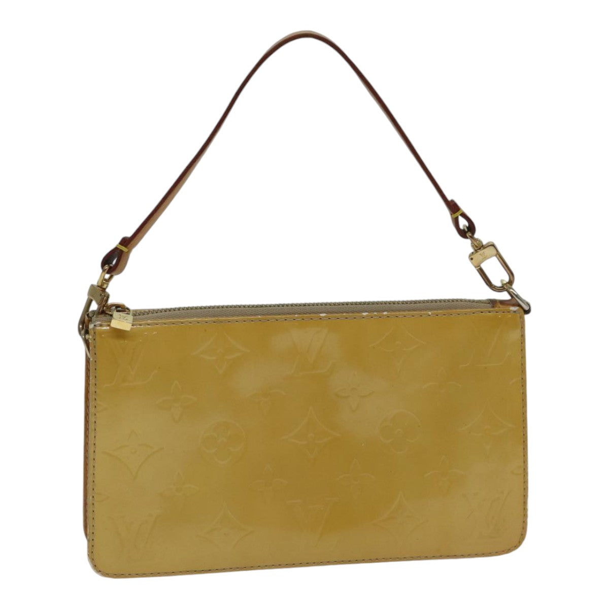 LOUIS VUITTON Monogram Vernis Lexington Accessory Pouch Beige M91010 89339