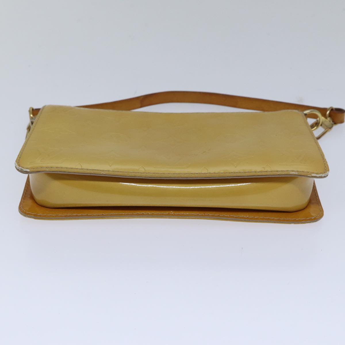 LOUIS VUITTON Monogram Vernis Lexington Accessory Pouch Beige M91010 89339