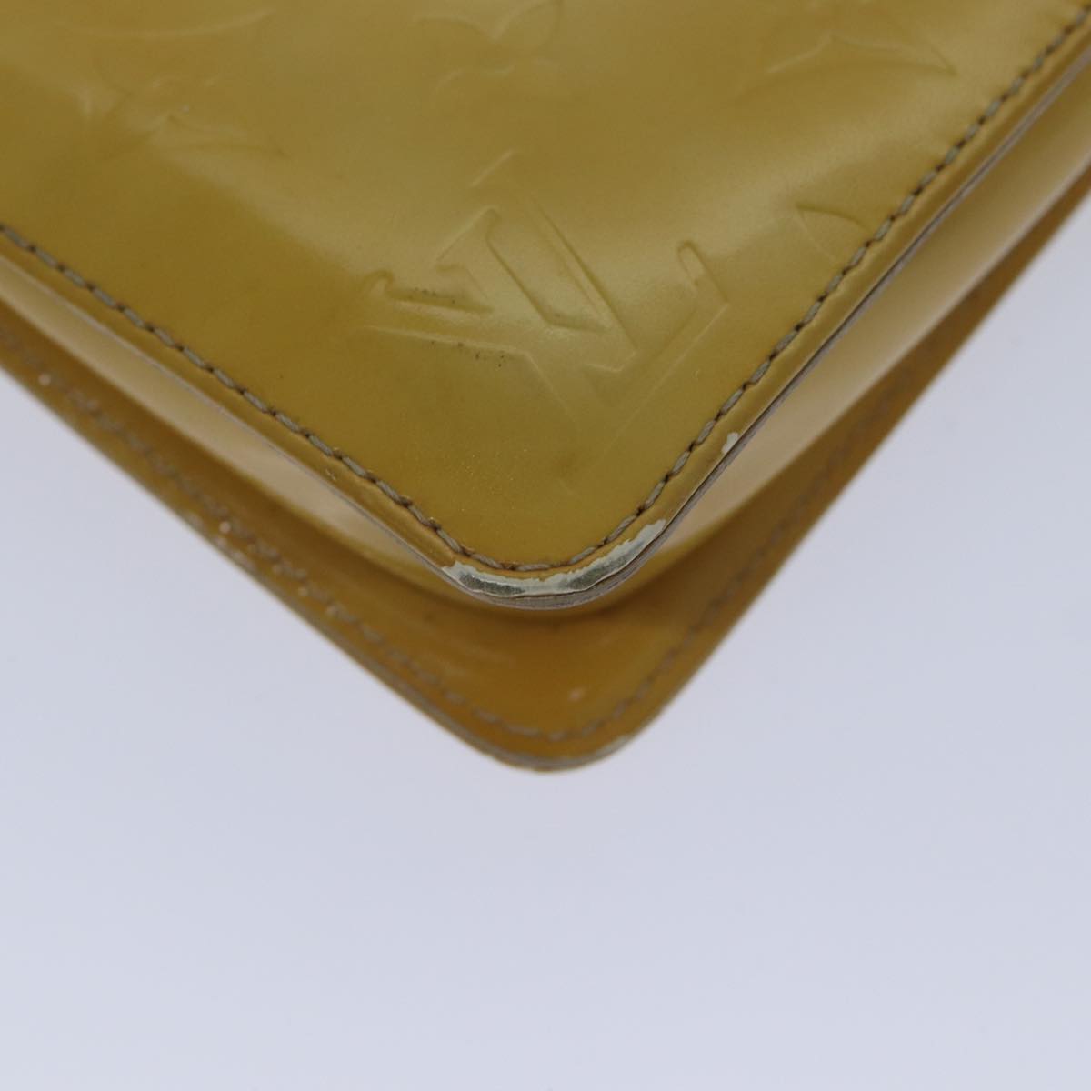 LOUIS VUITTON Monogram Vernis Lexington Accessory Pouch Beige M91010 89339